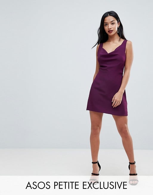 ASOS PETITE Cowl Neck Mini Dress