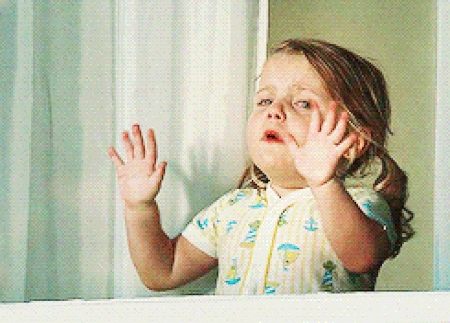 Your kid starts crying because she doesn't like change.