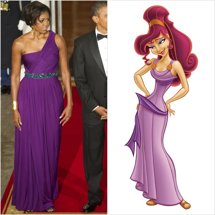 Michelle Obama as Megara