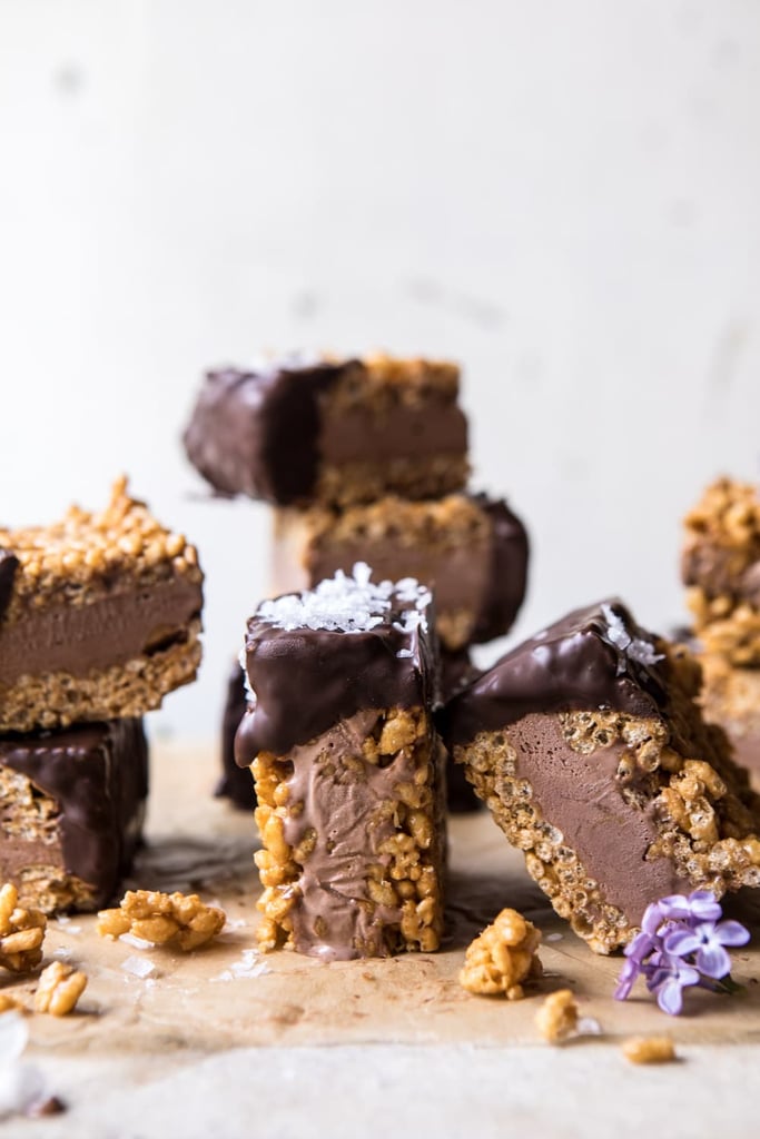 Rice Krispie Treats Chocolate Ice Cream Sandwiches