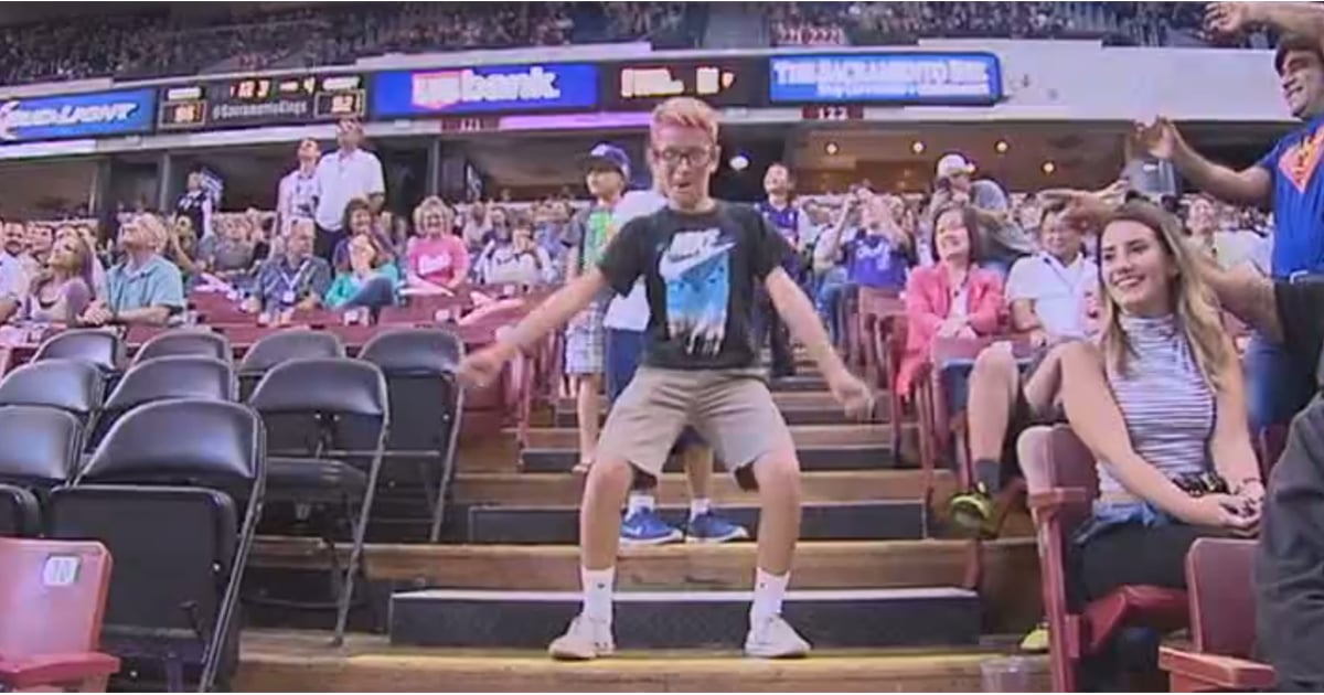 Funny Kid Dancing at Sacramento Kings Game POPSUGAR Family