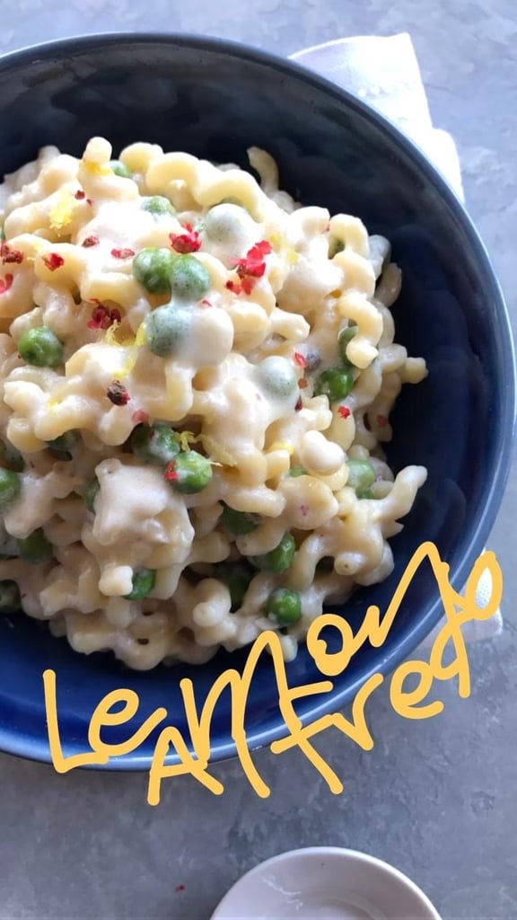 There will be pasta recipes galore, like lemon alfredo.
