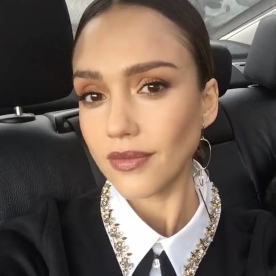 Jessica Alba's Makeup at Paris Fashion Week Fall 2016