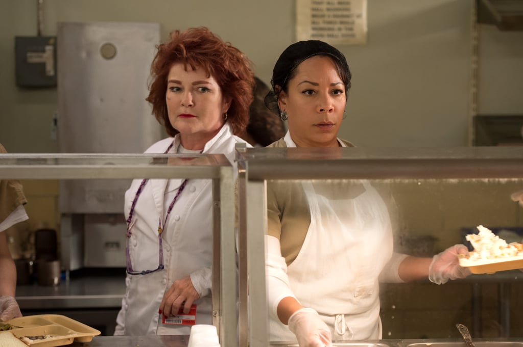 Red (Kate Mulgrew) and Gloria (Selenis Leyva) are up to something in the kitchen.