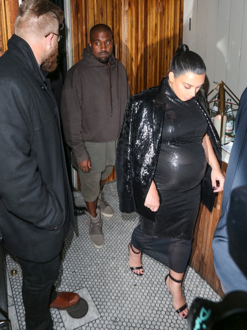 When Kim went fancy for a night out, but Kanye looked ready to lounge around and watch movies.