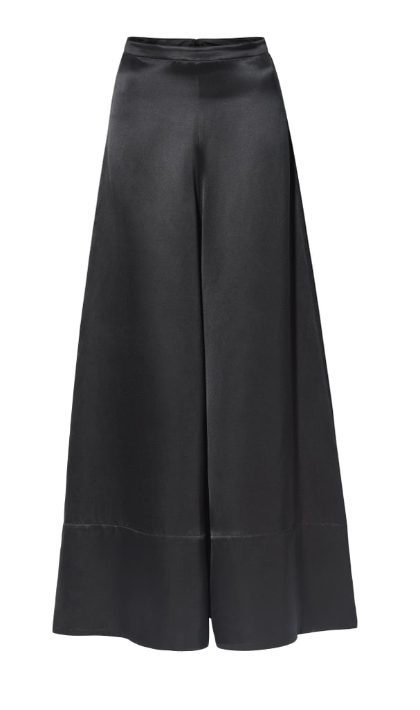 H&M Conscious Collection Wide-Cut Silk-Blend Pants ($129)