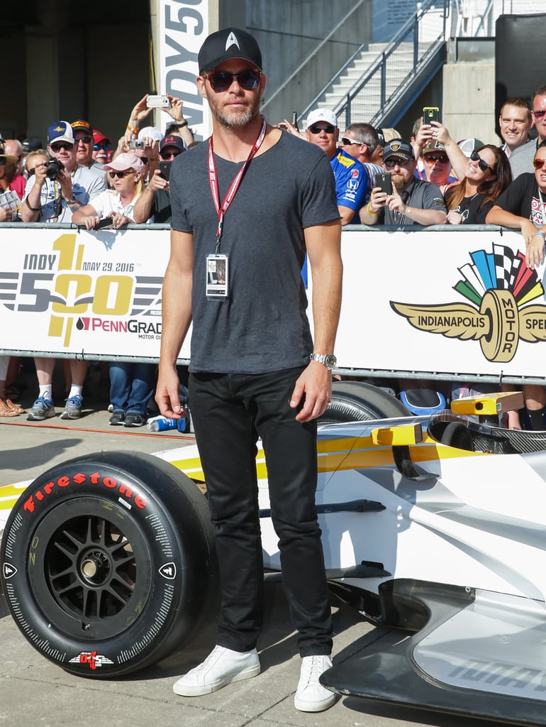 Chris Pine at Indy 500 Pictures 2016