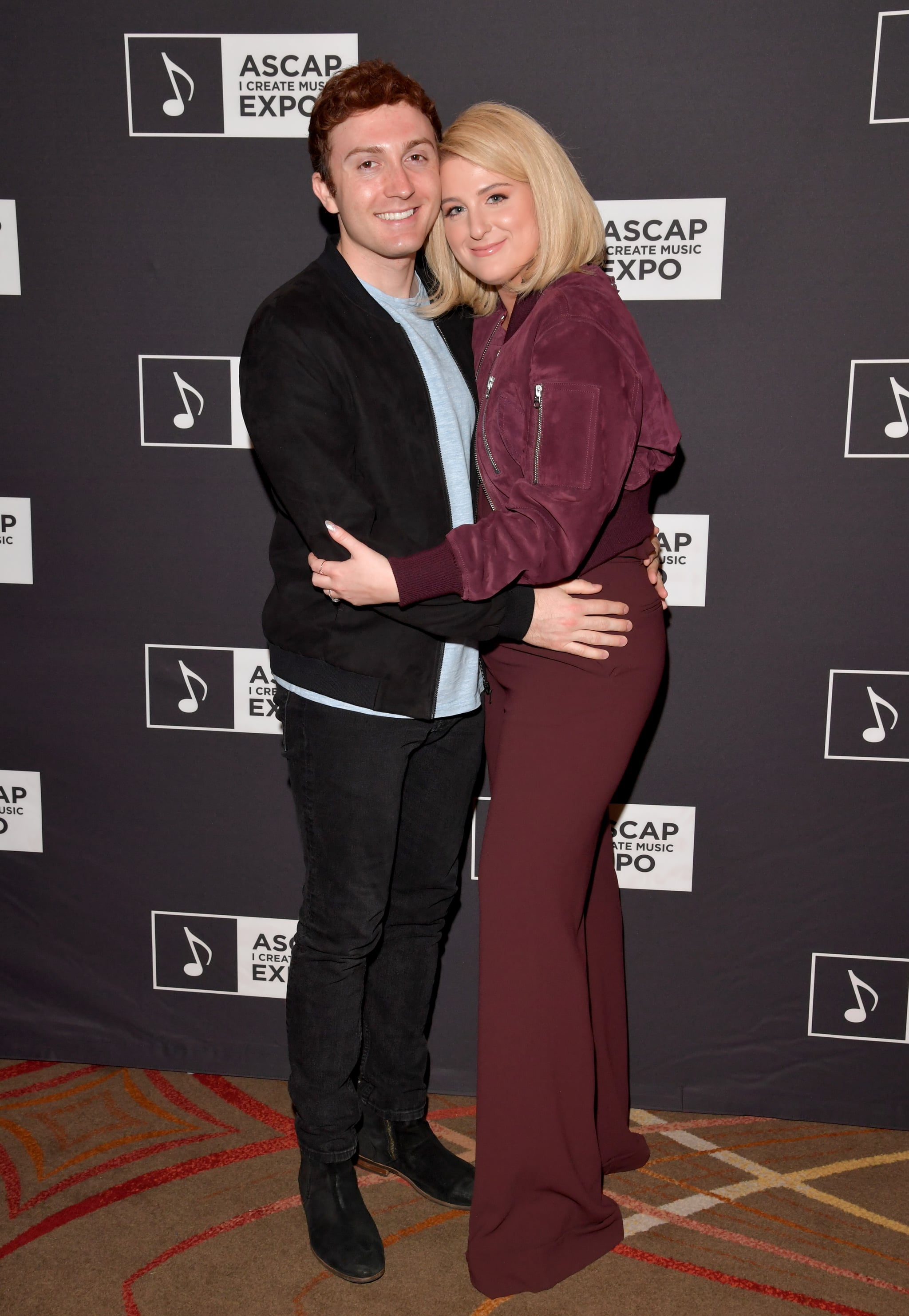 HOLLYWOOD, CA - MAY 09:  (L-R) Daryl Sabara and Meghan Trainor attend the 'Watch Them Do: A Conversation with Meghan Trainor and J Kash' panel during The 2018 ASCAP 