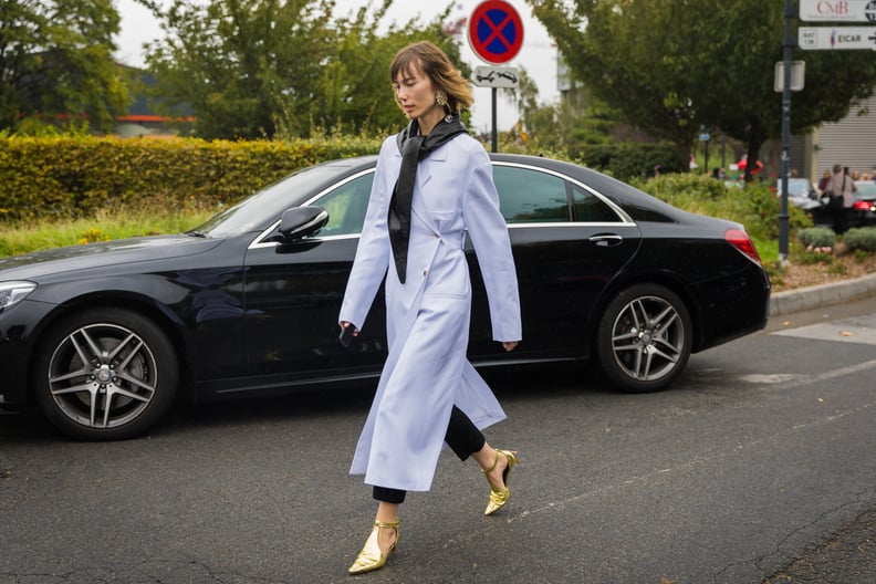 Ooh! How Sleek Does a Leather Design Look Over a Trench?