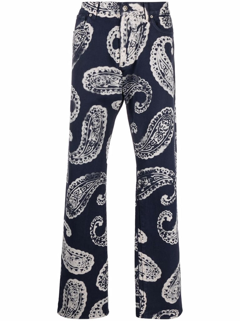Eraldo Paisley print Straight Leg Jeans