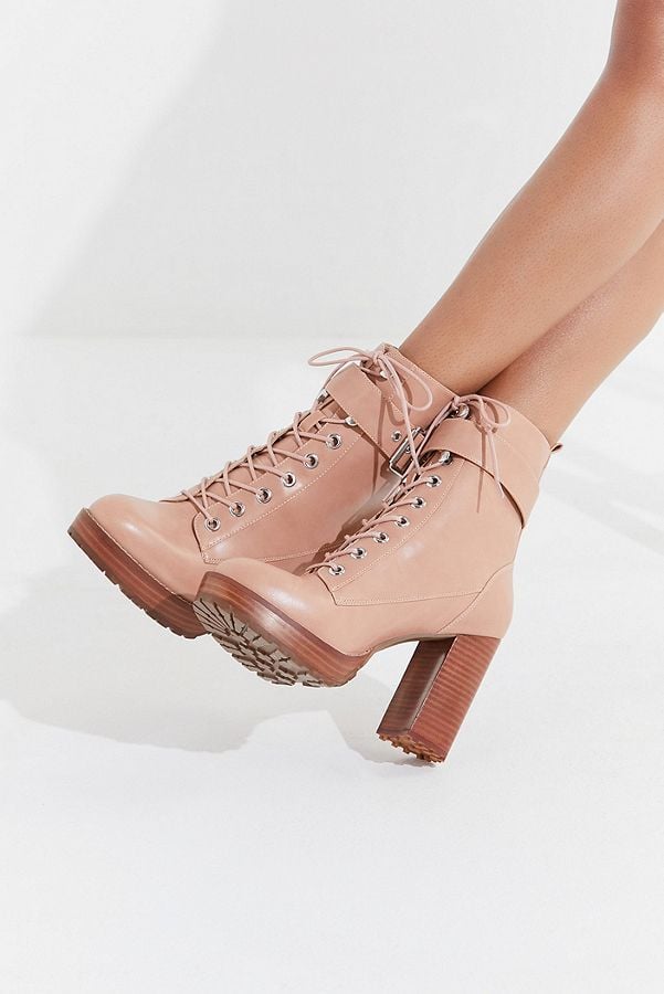 UO Kennedy Heeled Lace-Up Boot