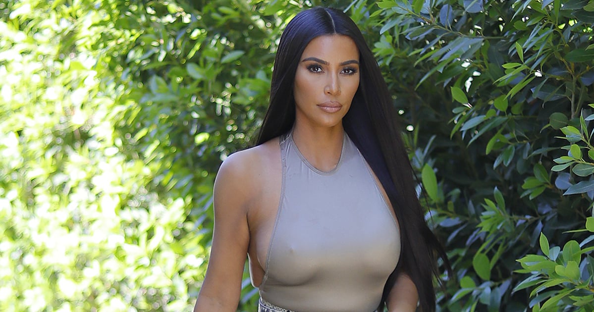 kim kardashian flip flop heel