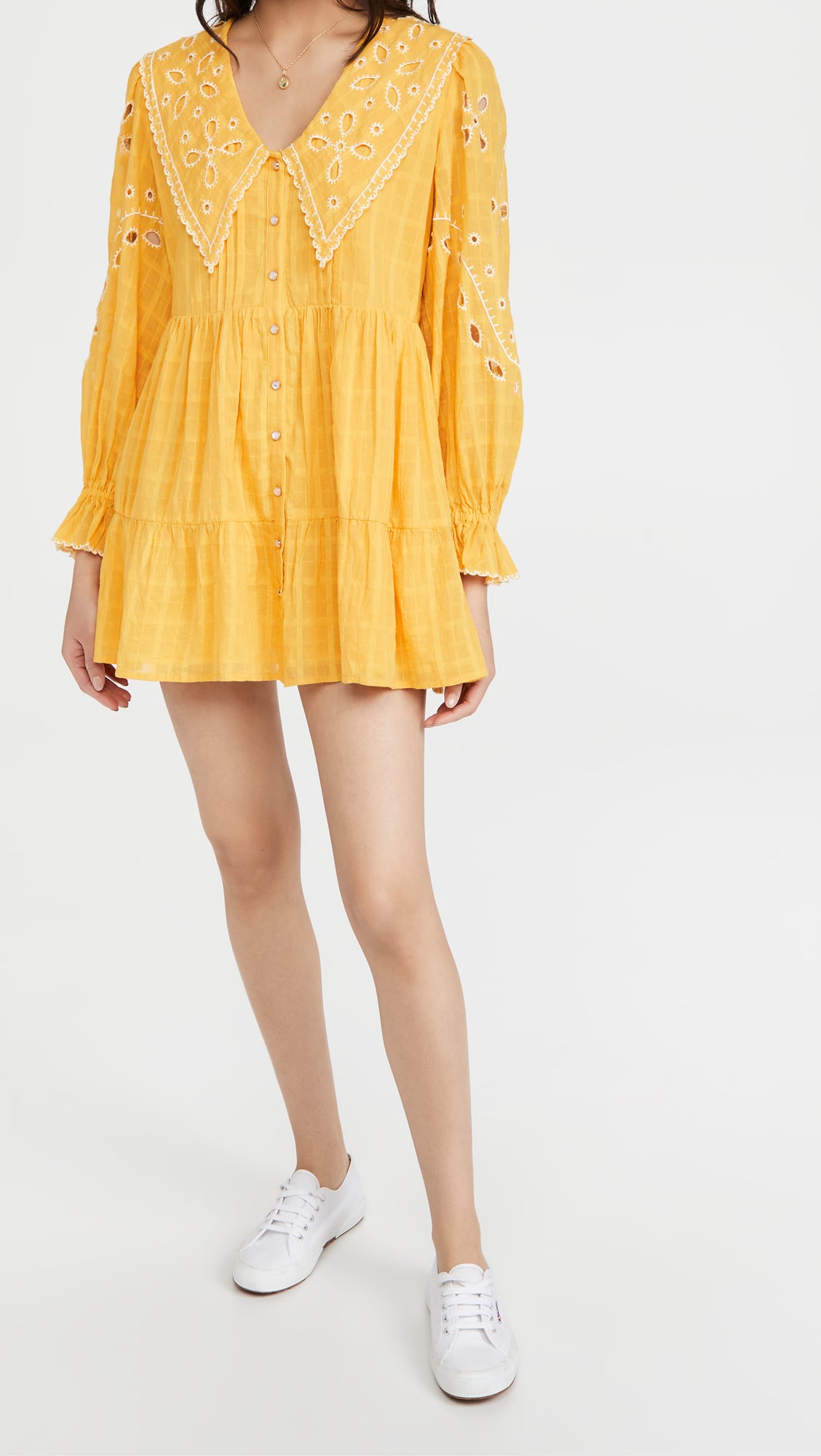 Collar tunic dress on sale