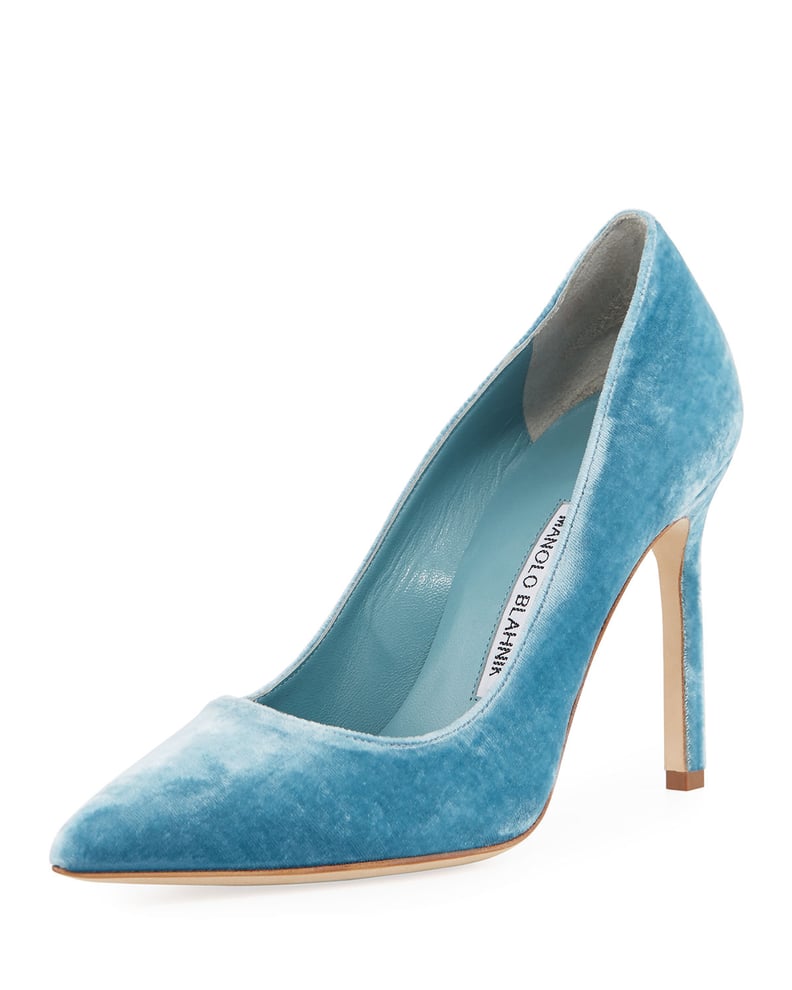 Manolo Blahnik Velvet Pumps