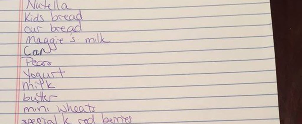 Boy Leaves Butt Jokes on Shopping List