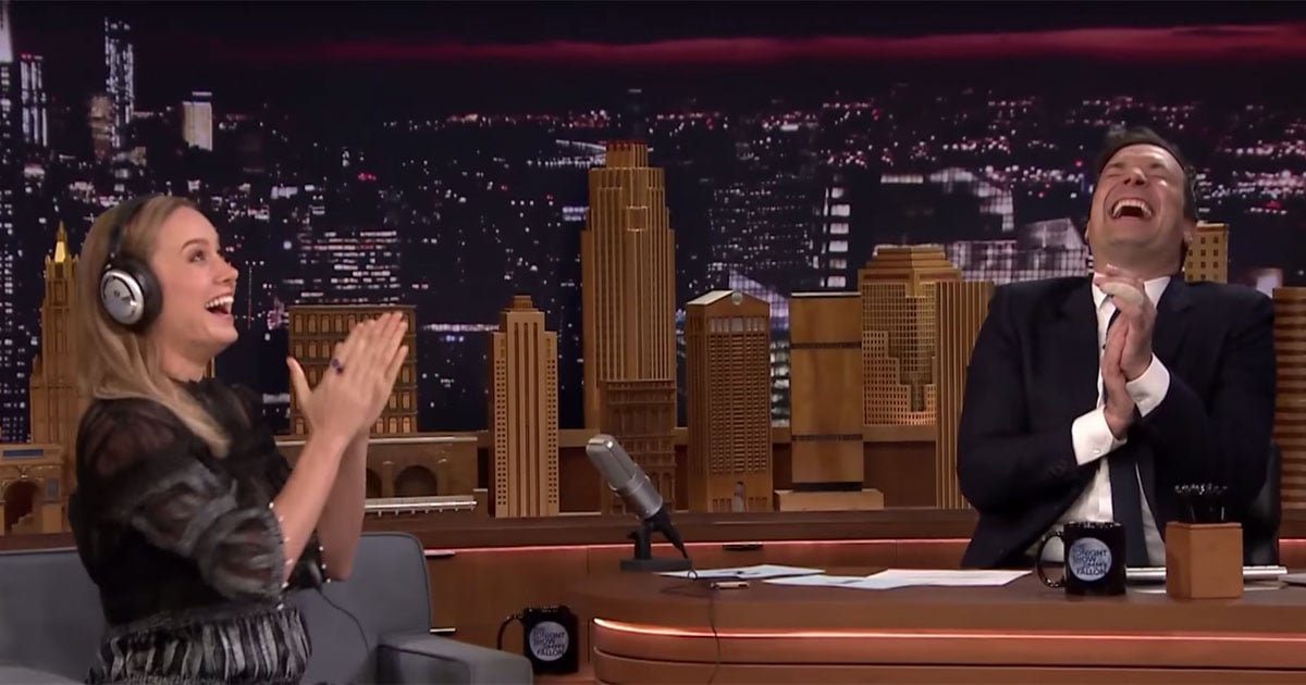 Brie Larson Whisper Challenge Game With Jimmy Fallon PS Celebrity