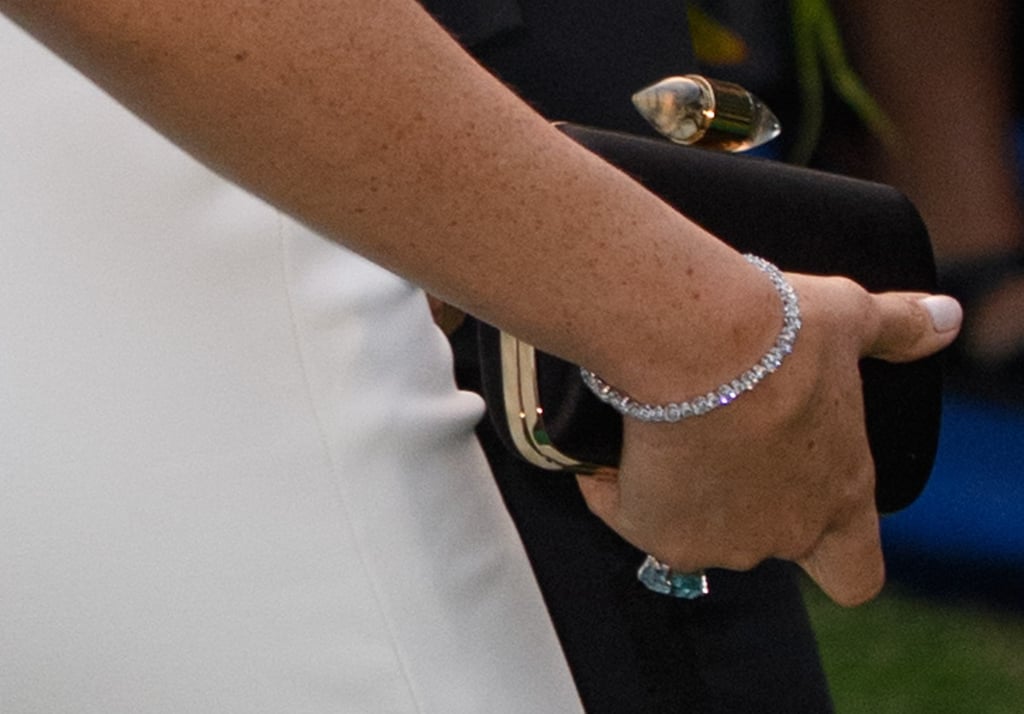 Meghan Markle Wearing Princess Diana's Aquamarine Ring