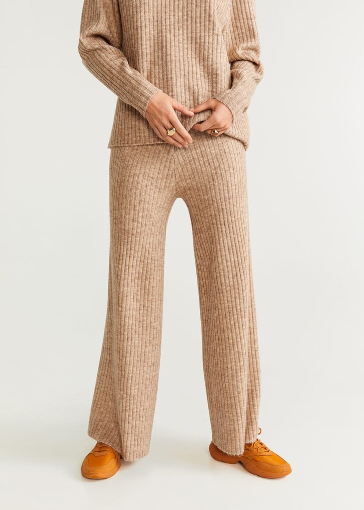 mango knit jogger style trousers