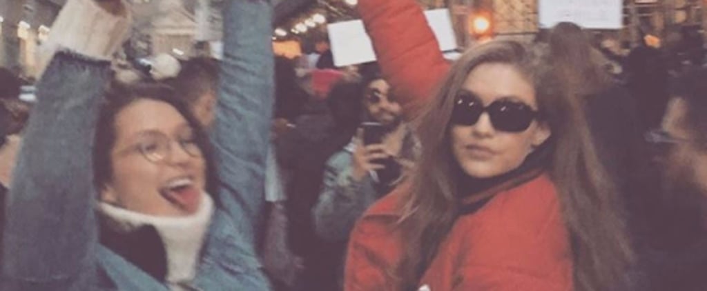 Bella and Gigi Hadid Protesting in NYC Photo January 2017