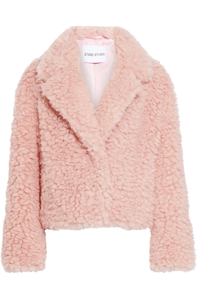 Stand Studio Janet Cropped Faux Shearling Jacket ($258, originally $430)