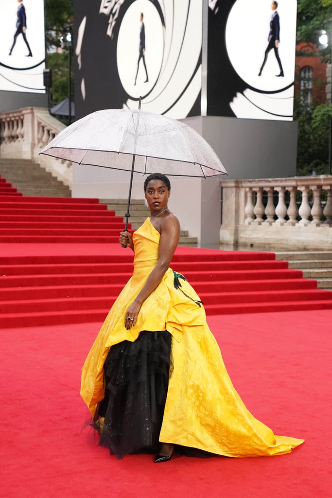 Lashana Lynch's Yellow Dress at the No Time to Die Premiere