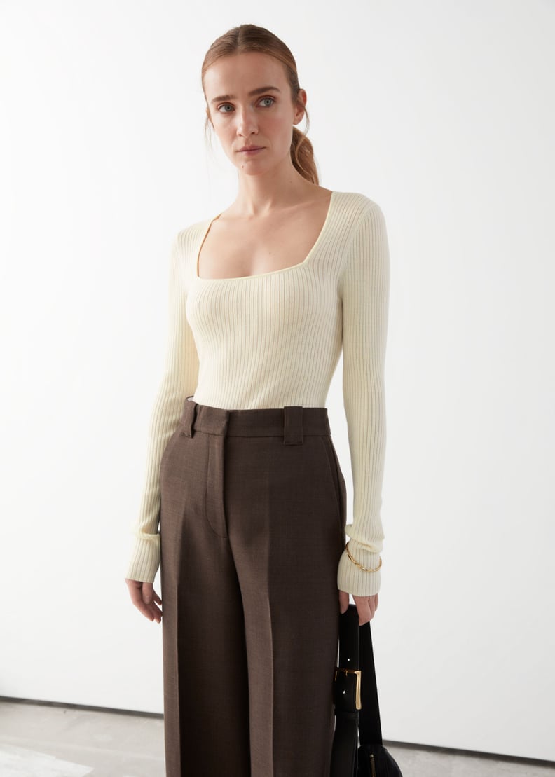 & Other Stories Fitted Rib Top