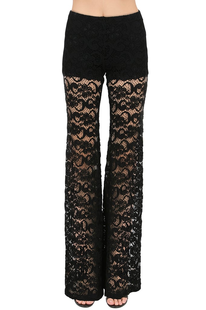 Nightcap Dixie Lace Bells Pant in Black ($230)