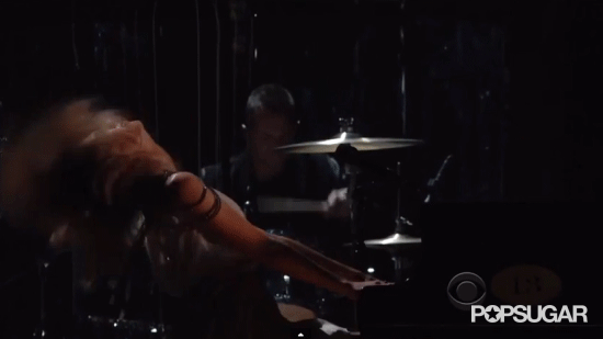 Taylor Swift Whips Her Hair Back and Forth So Many Times