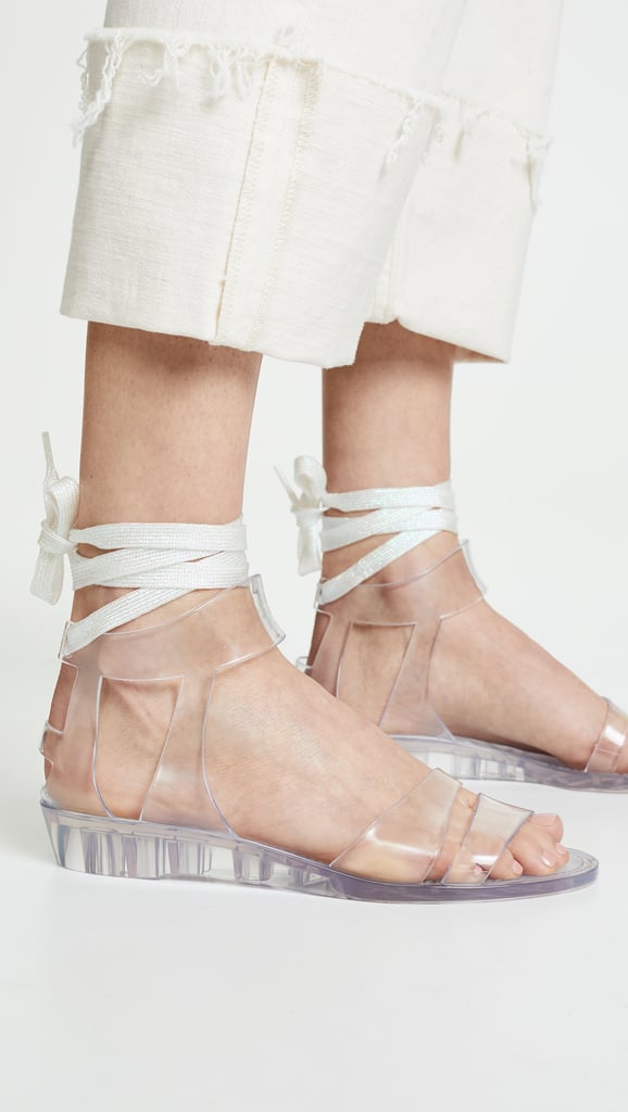 See by Chloe Amy Lace Up Jelly Sandals