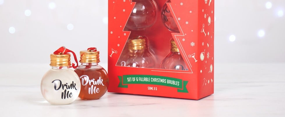 Christmas Ornaments Filled With Alcohol