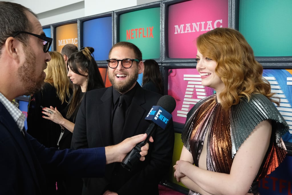 Emma Stone and Jonah Hill at Maniac Premiere 2018