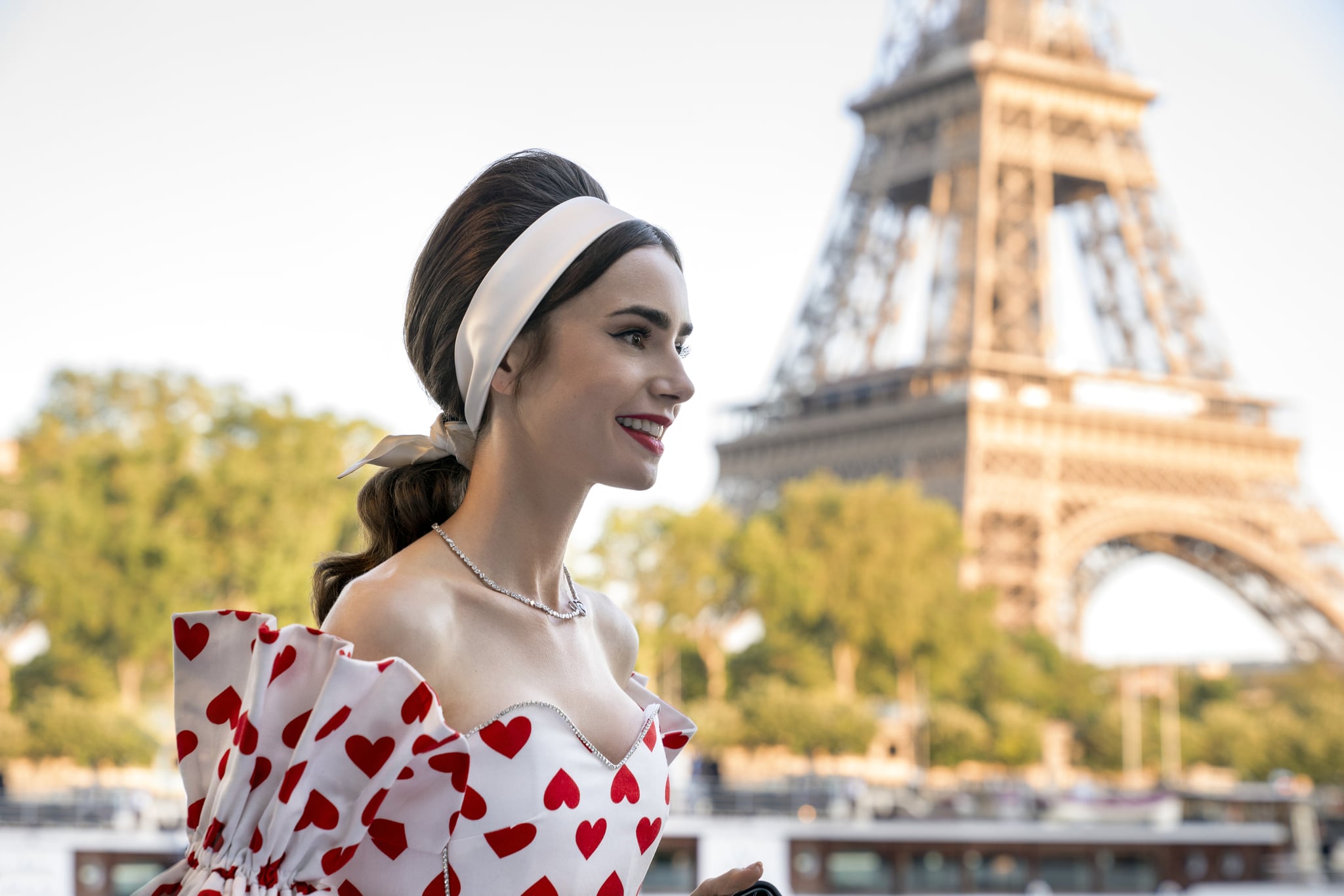 Emily in Paris. Lily Collins as Emily in episode 205 of Emily in Paris. Cr. Stéphanie Branchu/Netflix © 2021