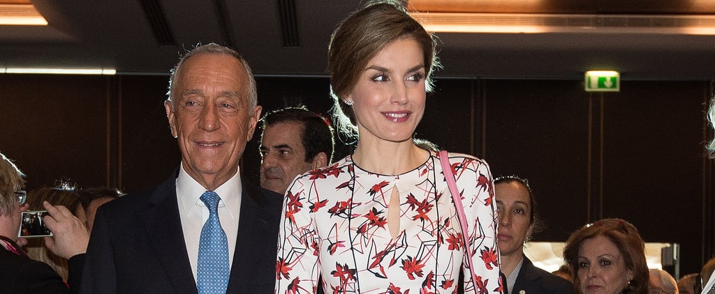 Queen Letizia's Carolina Herrera Floral Dress March 2017