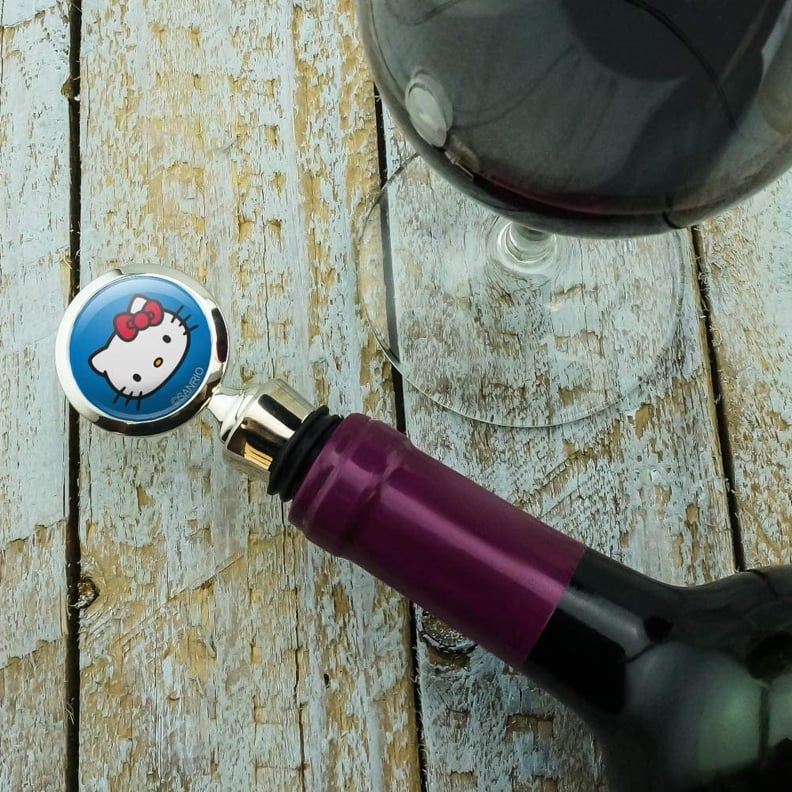 For Vino Lovers: Hello Kitty Face Wine Bottle Stopper