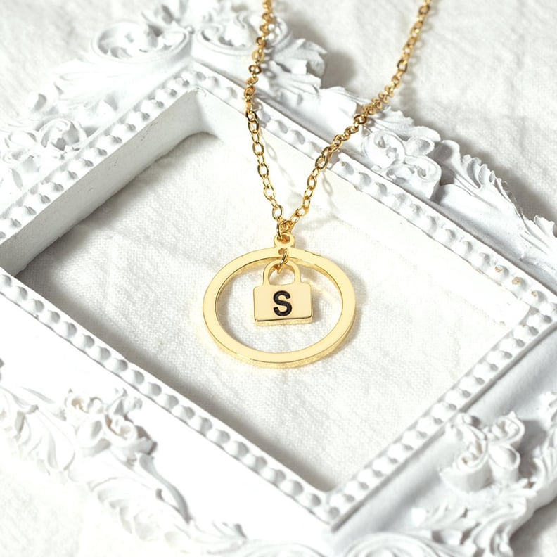 For a Thoughtful Gift: Personalized Circle Name Necklace