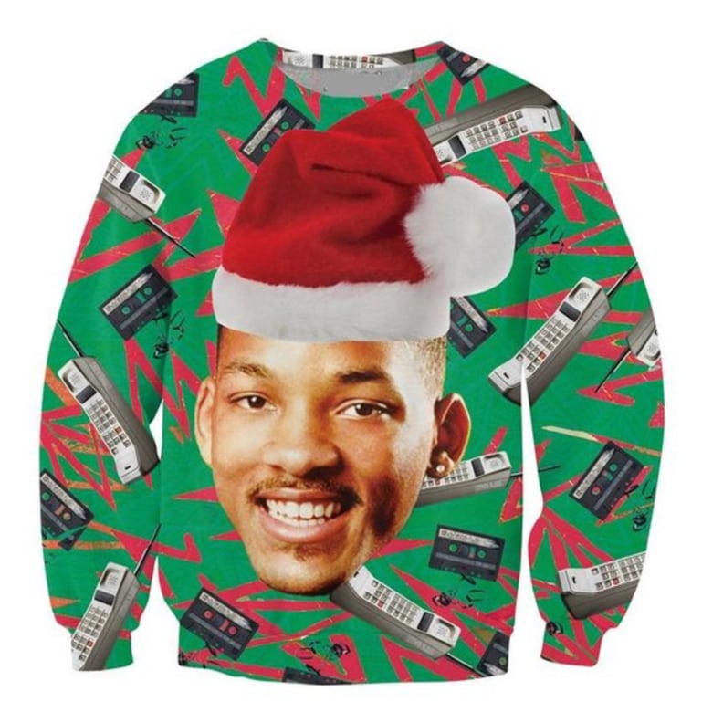 Fresh Prince of Bel-Air Cell Phone Ugly Christmas Sweater