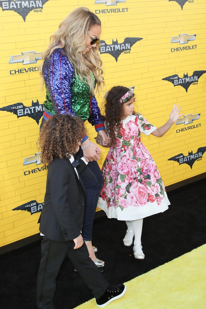 Mariah Carey and Her Kids at the Lego Batman Movie Premiere