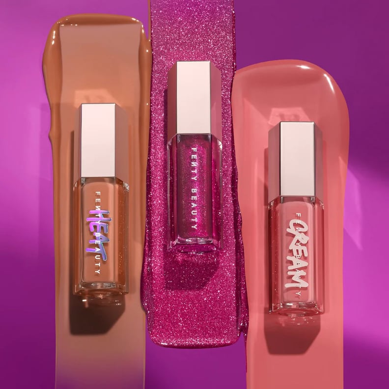 A Lip Gloss Set: Fenty Beauty Glossy Posse Volume 5.0 Lip Gloss Bomb Trio