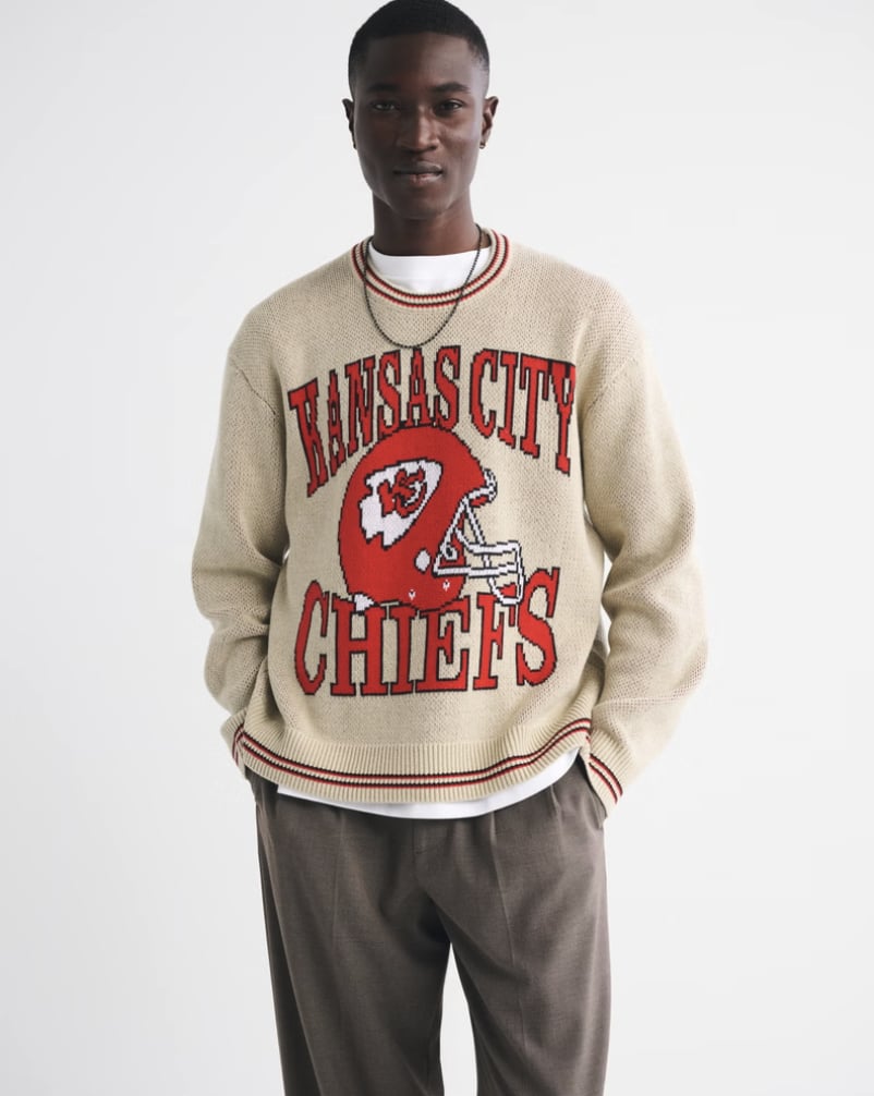 Abercrombie Kansas City Chiefs Crew Sweater