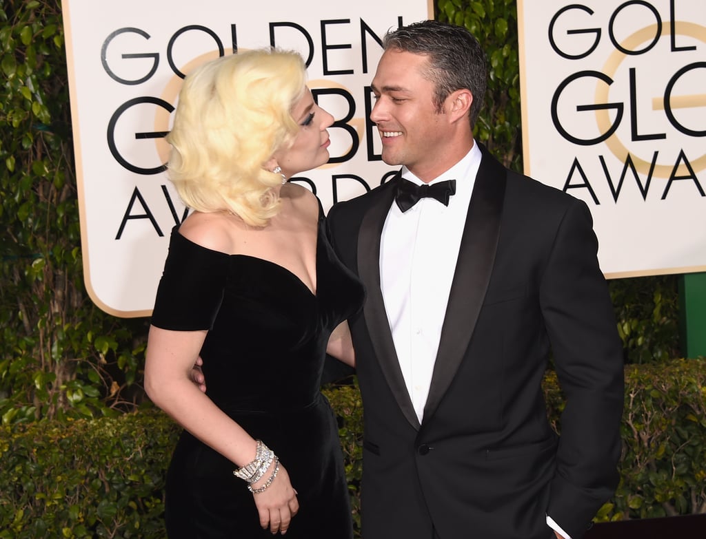 Lady Gaga and Taylor Kinney Golden Globes 2016 Pictures