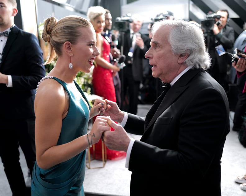 Scarlett Johansson and Henry Winkler at the 2020 SAG Awards