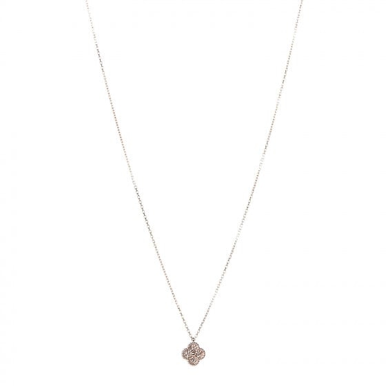 Van Cleef & Arpels 18K Rose Gold Sweet Alhambra Pendant Necklace