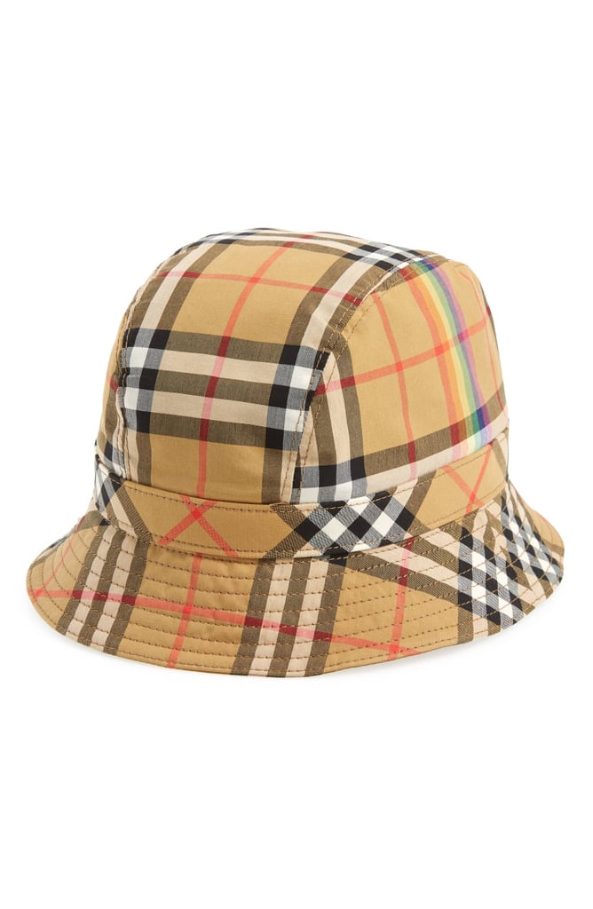 Burberry Rainbow Stripe Vintage Check Bucket Hat