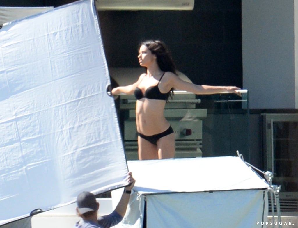 Adriana Lima's Lingerie Photo Shoot in Miami | Pictures