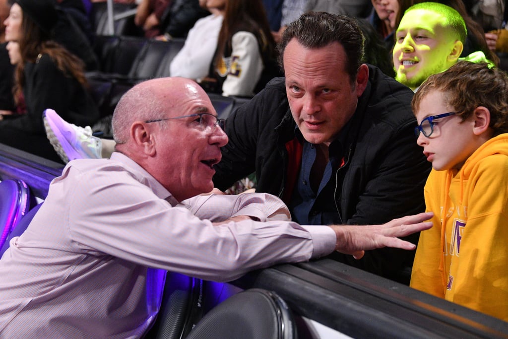 Vince Vaughn Attends Lakers Game With His Wife and 2 Kids