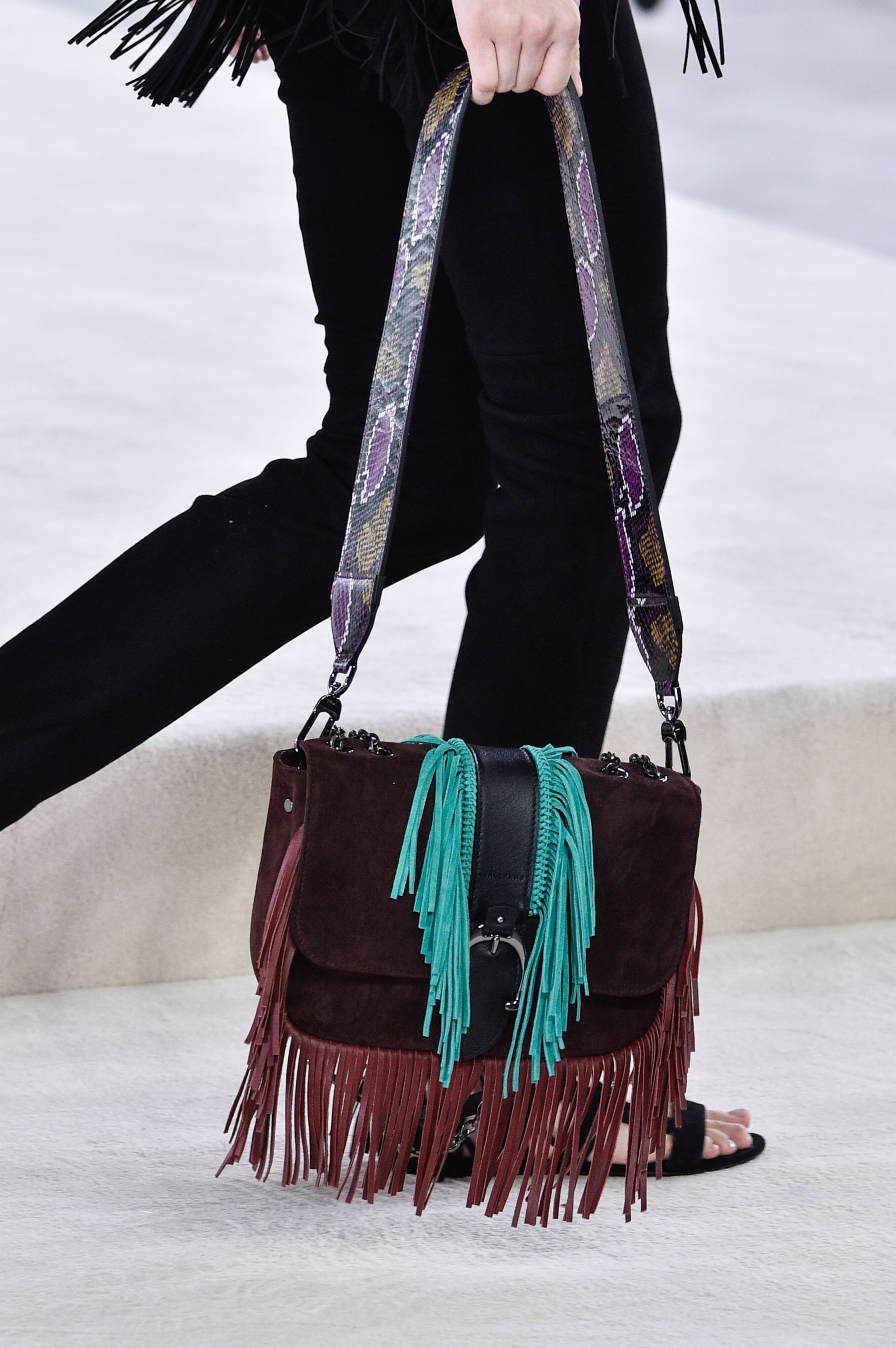 Longchamp hotsell fringe bag