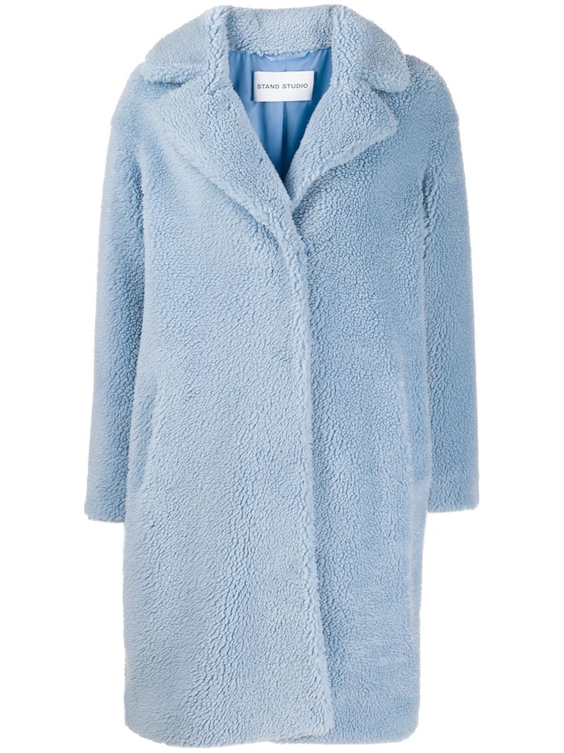 Kate Middleton's Baby-Blue Coat and Matching Turtleneck | POPSUGAR Fashion