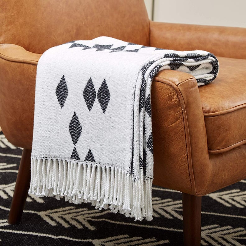 Rivet Diamond Jacquard Reversible Throw Blanket