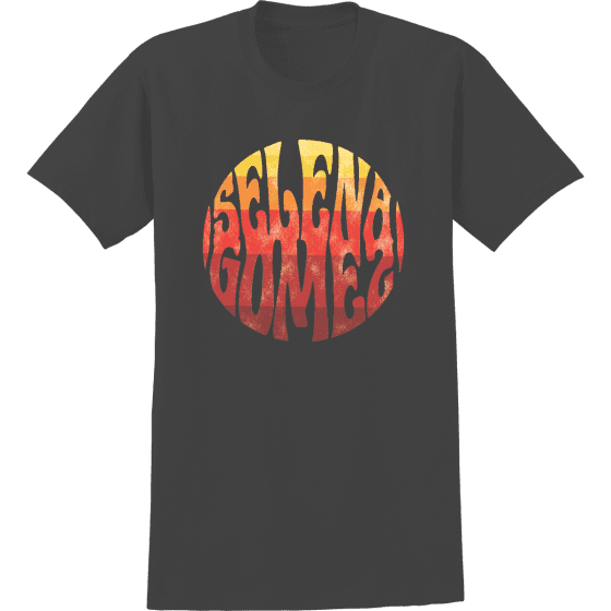 Selena Circle Ombre Washed T-Shirt Black ($30)