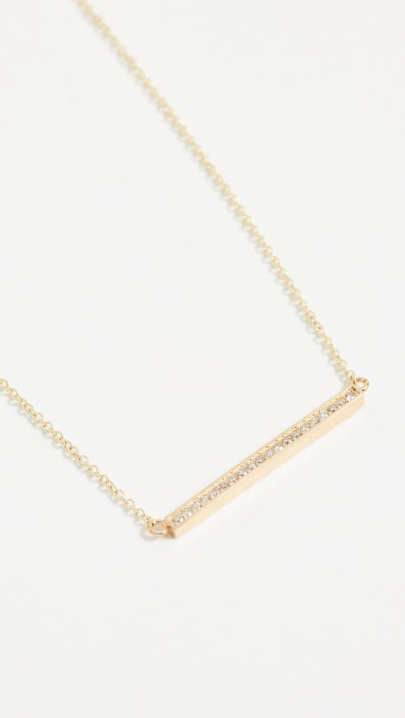 Jennifer Meyer Jewelry 18K Gold Diamond Stick Necklace
